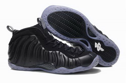 Mens Nike Foamposite One 2013 Black Grey Low Cost - Click Image to Close